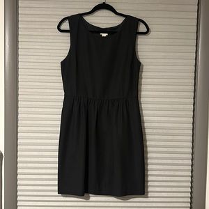 J Crew classic sleeveless black dress